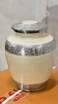 Aluminium Urn - Silver design - AU 104