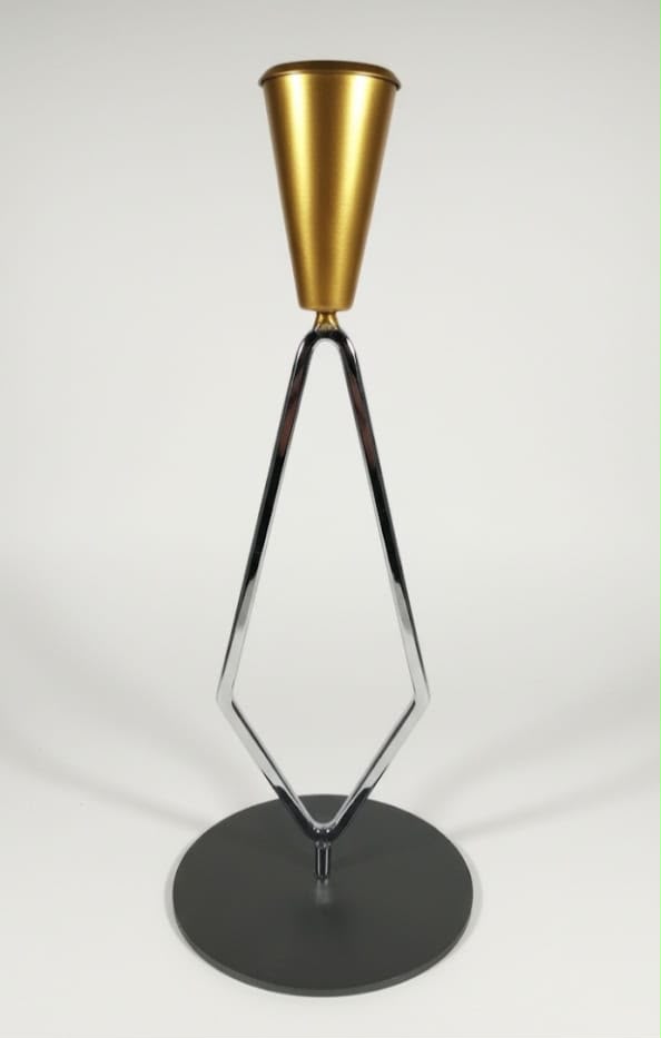 Iron Candle Holder with Circle Base - CH 104