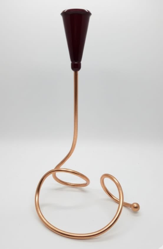 Iron Candle Holder - Copper Design - CH 106
