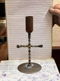 Iron Candle Holder - Cross Design - CH 109